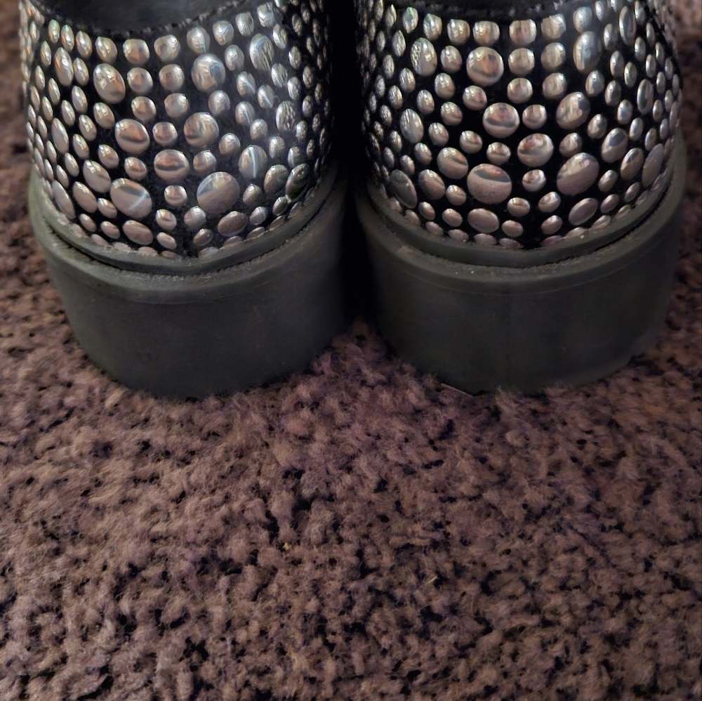 AZALEA WANG Wynne Studded Loafer suede upper, women's size 7 - Picture 5 of 9